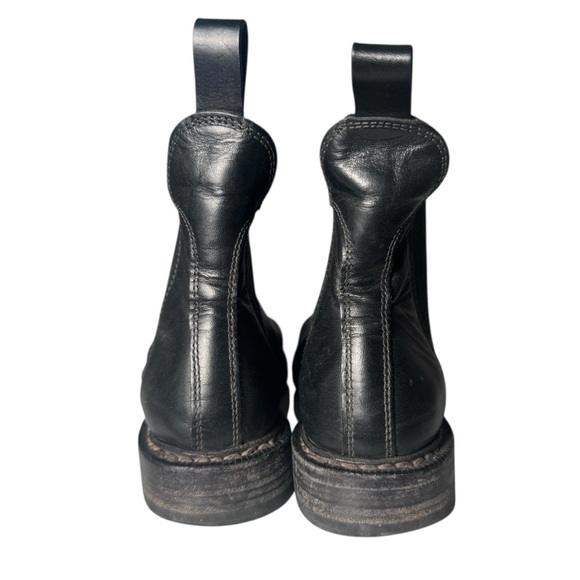 Rag & Bone Black Leather Dartford Chelsea Boots, Size 38 - Picture 5 of 9